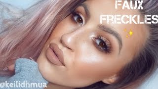 Fake Freckles  Updated Foundation Routine  KeilidhMua [upl. by Tnomad311]