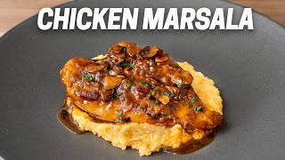 Chicken Marsala with Creamy Polenta [upl. by Notyalc]