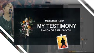 My Testimony by Elevation Worship MainStage Patch  Tutorial for Piano  Organ  Synth [upl. by Obocaj]