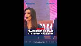 REAKSI BOBBY Disoraki Hingga Diprotes Edy Rahmayadi Soal Singkatan di Debat Ketiga [upl. by Moselle]