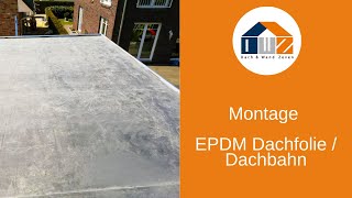 DWZ  Montage DACHPROTECT EPDM Dachfolie  Dachbahn [upl. by Bartolemo]