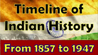 History of Modern India Timeline of Indian History 18571947 Indian Freedom Struggle 18571947 [upl. by Friedberg]