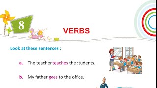 Ch 8 Verbs English Grammar Class 2 [upl. by Nonie]