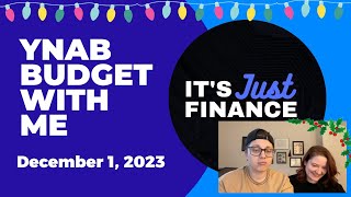 YNAB Budget With Me  December 1 2023 [upl. by Cortney284]