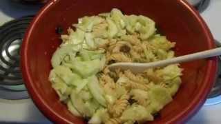 How to Make a Cucumber and Tomato Pasta Salad [upl. by Seiber]