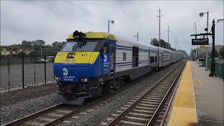 Cloudy Saturday Afternoon LIRR Montauk Brach Trains  Islip NY  August 17 2024 [upl. by Eiroc]