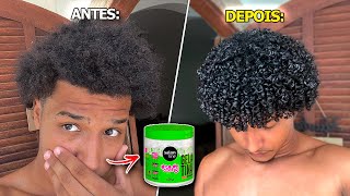 FINALIZEI MEU CABELO CRESPOCACHEADO COM GELATINA gelatina da Salon Line [upl. by Ailsun]