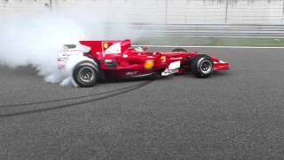 Ferrari F1 Burnout  F2008 Fisichella At Ferrari Racing Days Shanghai [upl. by Yleek]