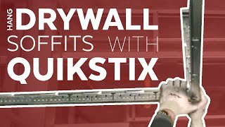 Hang Drywall Soffits  QuikStix  Armstrong Ceiling Solutions [upl. by Leugimesoj276]