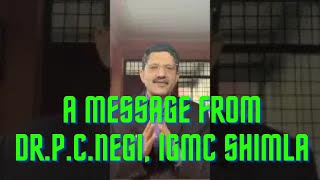 DrNegi IGMCShimla an advice to take care of heart attack in time [upl. by Janeczka]