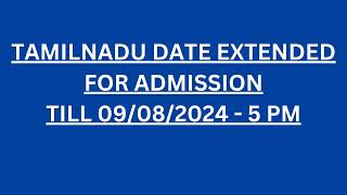 Tamil Nadu UG MedicalDental Date Extended for Admission [upl. by Iretak]