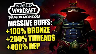 HUGE Increase Of Bronze Threads amp Reputation Gains In MoP Remix WoW Remix  Timerunners Mastery [upl. by Anert]