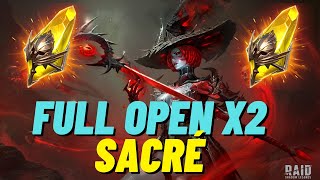 ÇA OPEN A FOND POUR LE X2 SACRE RAID SHADOW LEGENDS [upl. by Nwavahs]