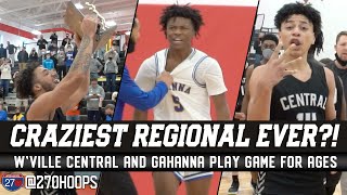 CRAZIEST REGIONAL EVER Westerville Central beats Gahanna in INSANE game Full Game Highlights [upl. by Htrowslle]