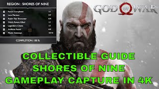 Shores of Nine All Collectible Locations Guide God of War 2018 [upl. by Lilac]