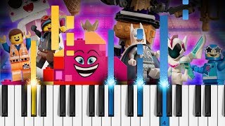 Catchy Song  The LEGO Movie 2 The Second Part  EASY Piano Tutorial [upl. by Weigle]