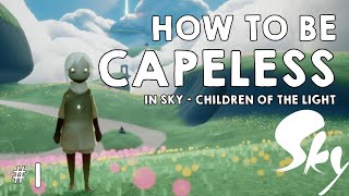 How to be Capeless  new method April 2021  Sky – Children of the Light COTL glitchtrick [upl. by Nirehtac]