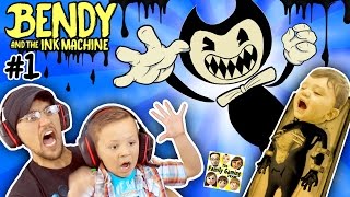 EVIL MICKEY MOUSE BENDY amp THE INK MACHINE Chapter 1 😱 FGTEEV 2 Scary Kids Gameplay Jump Scares [upl. by Aeneus484]