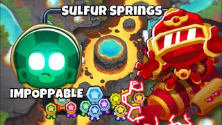 Sulfur Springs Impoppable 🚫 Monkey Knowledge WalkthroughGuide  Bloons TD6 [upl. by Akkire860]