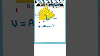 VOLUMEN figura compuesta por PRISMAS maths educacionmatematica begoprofe aprendematematicas [upl. by Meier515]