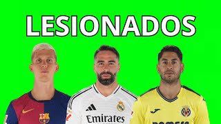 Jugadores LESIONADOS para la Jornada 10 de LaLiga  ¡Actualización para Fantasy Biwenger y Comunio [upl. by Eellac]