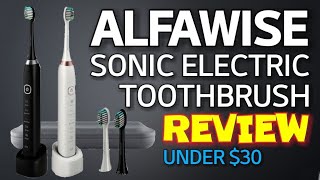 Alfawise S100 Sonic Electric Toothbrush REVIEW [upl. by Ennej]