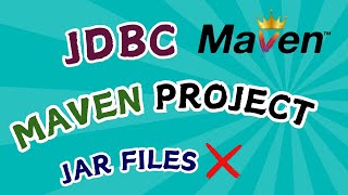 JDBC Project Using Maven  Maven Project  Mysql Connector [upl. by Cirdet]