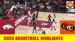 20 Arkansas vs Pacific Basketball Game Highlights  2024 NCAA Mens Basketball [upl. by Janifer]