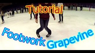 Freestyle Ice Skating Footwork and Grapevine Tutorial [upl. by O'Neill]