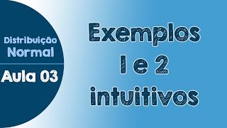 03  Resolução intuitiva  Exemplos 1 e 2  Distribuição Normal de Probabilidades [upl. by Avon]