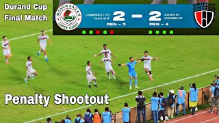 Durand Cup Final Match 🏆 Penalty Shootout ⚽ Mohun Bagan Super Giant vs North East United 💥 3  4 [upl. by Ardnahc]