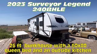 Get Your Dream Family Adventure Introducing the 2023 Forest River Surveyor Legend 240BHLE [upl. by Hirsh]