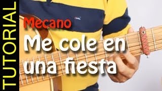 ME COLE EN UNA FIESTA  Mecano  Guitarra TUTORIAL [upl. by Ulane]