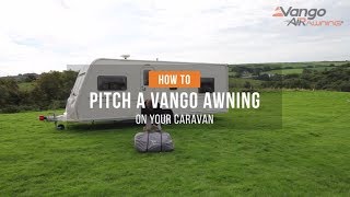 How to Pitch an Awning on your Caravan  Filmed 2018 [upl. by Ymmot]