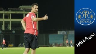 ROYALS FIRST TRAINING Rajasthan Royals back for IPL 6 [upl. by Gide918]