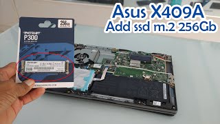 Asus X409A Add Ssd M 2 256gb [upl. by Niryt]