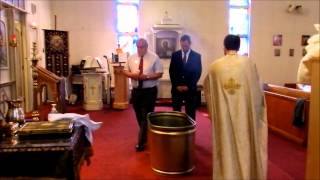 Adult Baptism of Michael Coombs Orthodox 4072012 [upl. by Suoivatnod257]