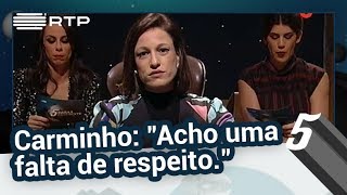 Carminho quotAcho uma falta de respeitoquot  5 Para a MeiaNoite [upl. by Yllime671]