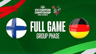 Finland v Germany  Full Basketball Game  FIBA U16 European Championship 2022  Division B [upl. by Adien]