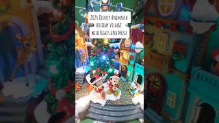 New 2024 Disney Animated Holiday Village with Lights and Music shorts costco Christmas [upl. by Meaghan]