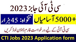 college teaching Interns CTI jobs 2023 application form  CTI jobs Punjab 2023  CTI College List [upl. by Nonahs]