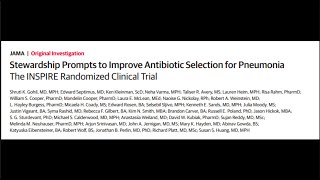 Stewardship Prompts to Improve Antibiotic Selection for Pneumonia [upl. by Santana]