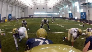 goPro Helmet Cam on Pitt Quarterback Tom Savage  PittLiveWire [upl. by Eddy]