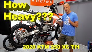 2020 KTM 250 and 300 XC TPI Weight [upl. by Demah]