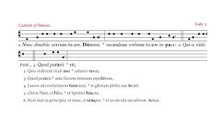 Nunc dimittis • tonus in directum • Easter • Compline [upl. by Fillander]