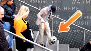 Old Man Crazy Football Skills Prank [upl. by Semreh517]