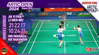 Jia Yi Fan  Li Wen Mei vs Rin Iwanaga  Kie Nakanishi  Artic Open 2024  SF WD Highlights [upl. by Luce678]