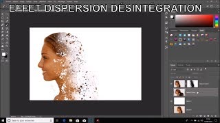 TUTO PHOTOSHOP EFFET DISPERSION DESINTEGRATION [upl. by Krueger]