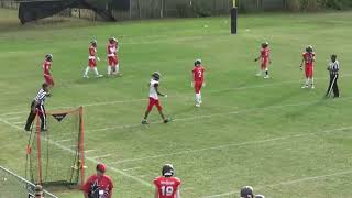 Carter Peternell playoff game highlights  313 Passing yards 8th grade quarterback [upl. by Ayiram]