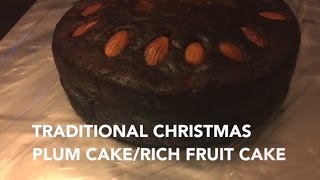 Traditional Christmas CakePlum CakeRich Fruit Cake [upl. by Abroms704]